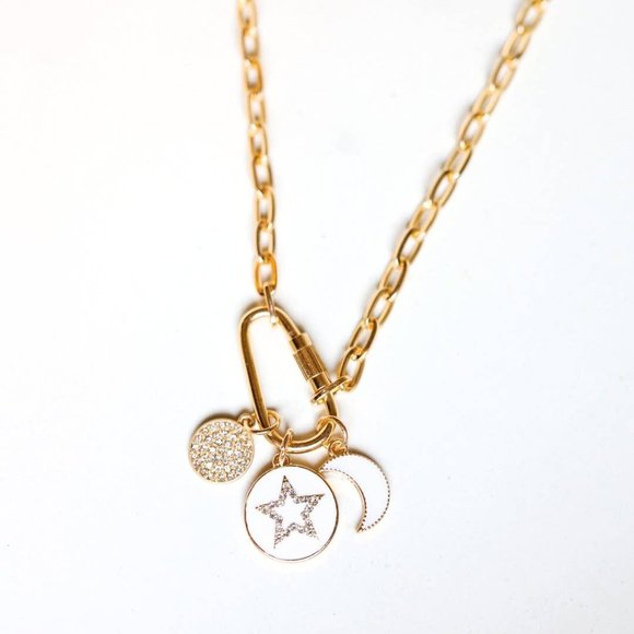 Jewelry - White Stargazing Charm Necklace